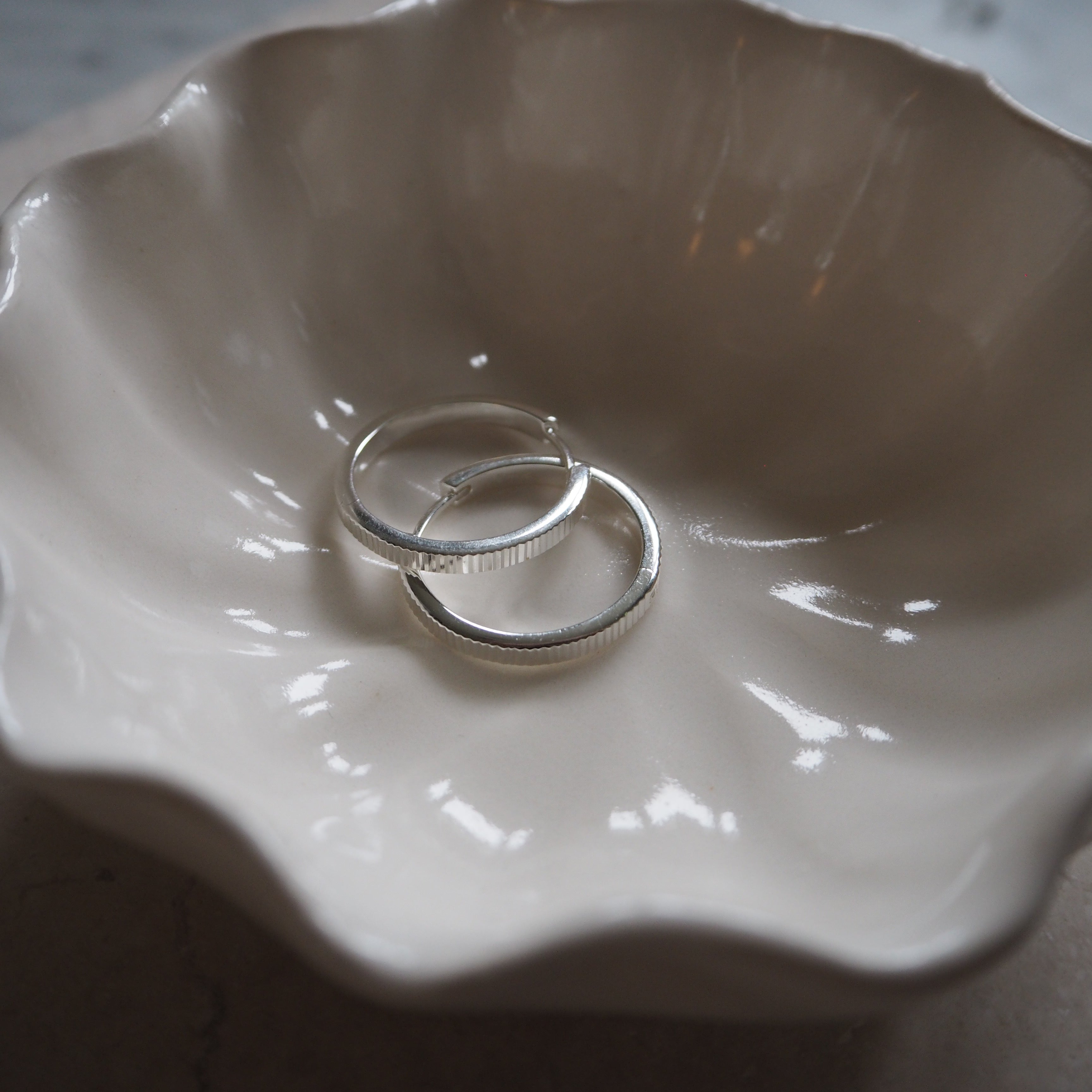 Cat Meffan Medium Shell Hoops