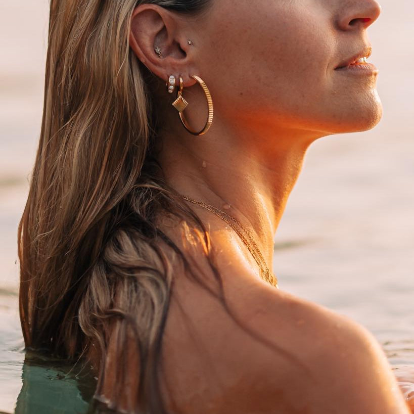 Cat Meffan Large Shell hoops